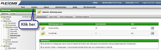 Nyhedsmodul overblik - 25,2 KB